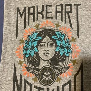 Obey shirt make art not war
